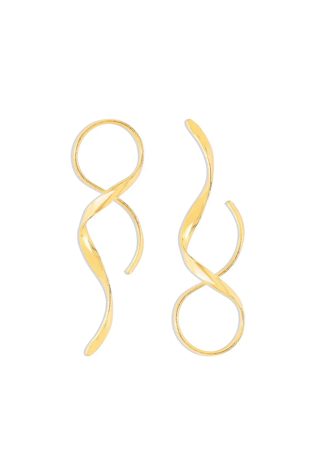 Valenzora | Schlanke Spiral-Ohrringe mit modernem Design für Damen
