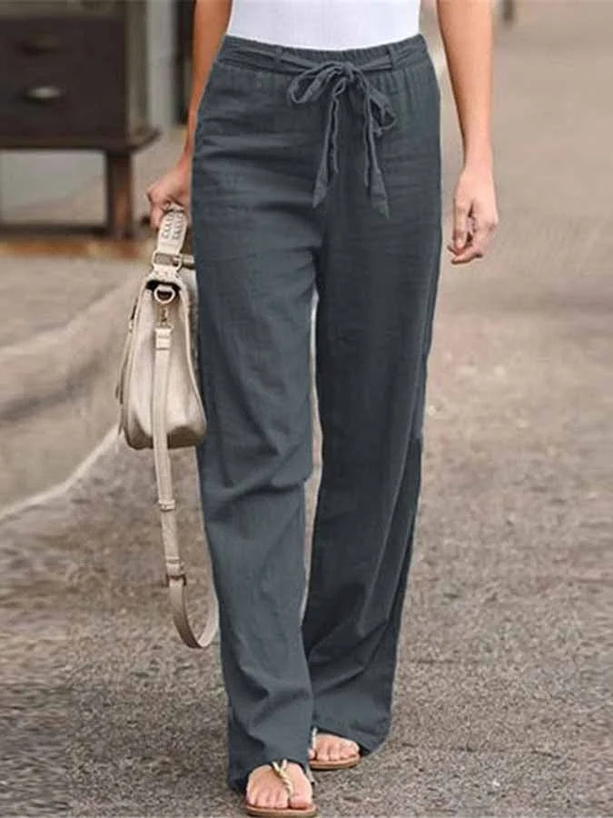 Valenzora | Lässige Leinenhose für Damen – stilvolle Leichtigkeit