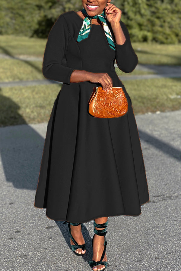 3/4-Arm Swing-Kleid