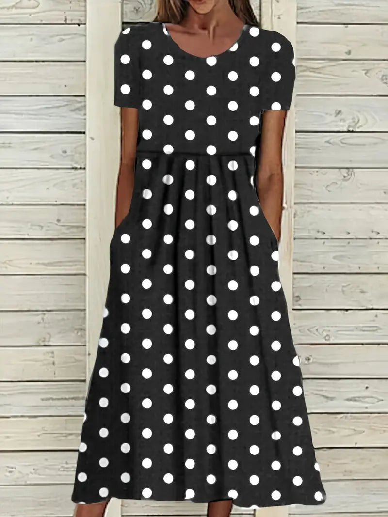 Valenzora | Midikleid mit Tupfen für Frühling/Sommer