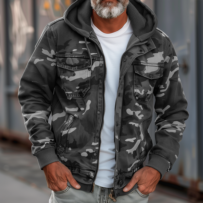 Valenzora | Jacke mit Camouflage-Print