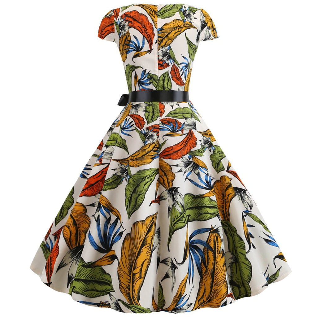 Valenzora | Women's dress for wedding guests with a wide hem