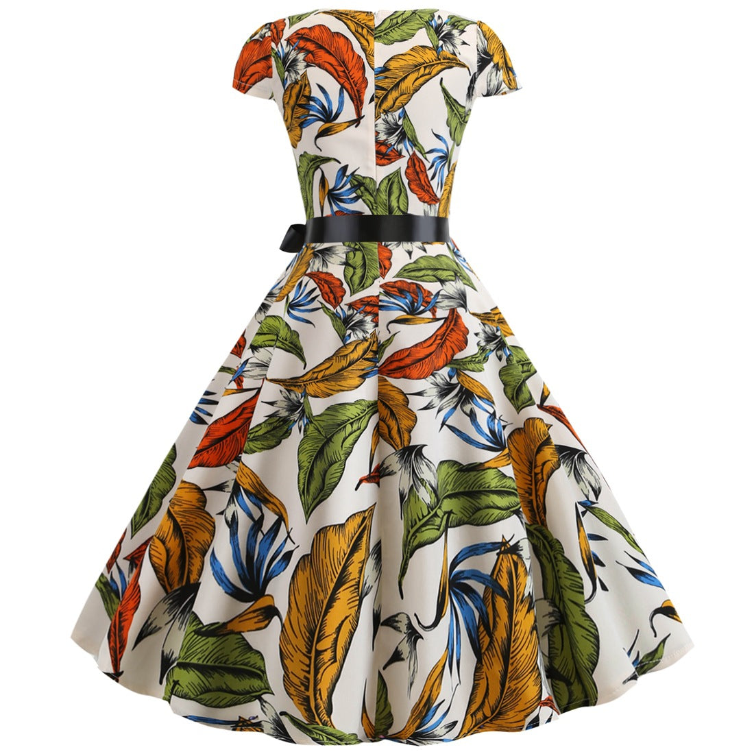 Valenzora | Women's dress for wedding guests with a wide hem