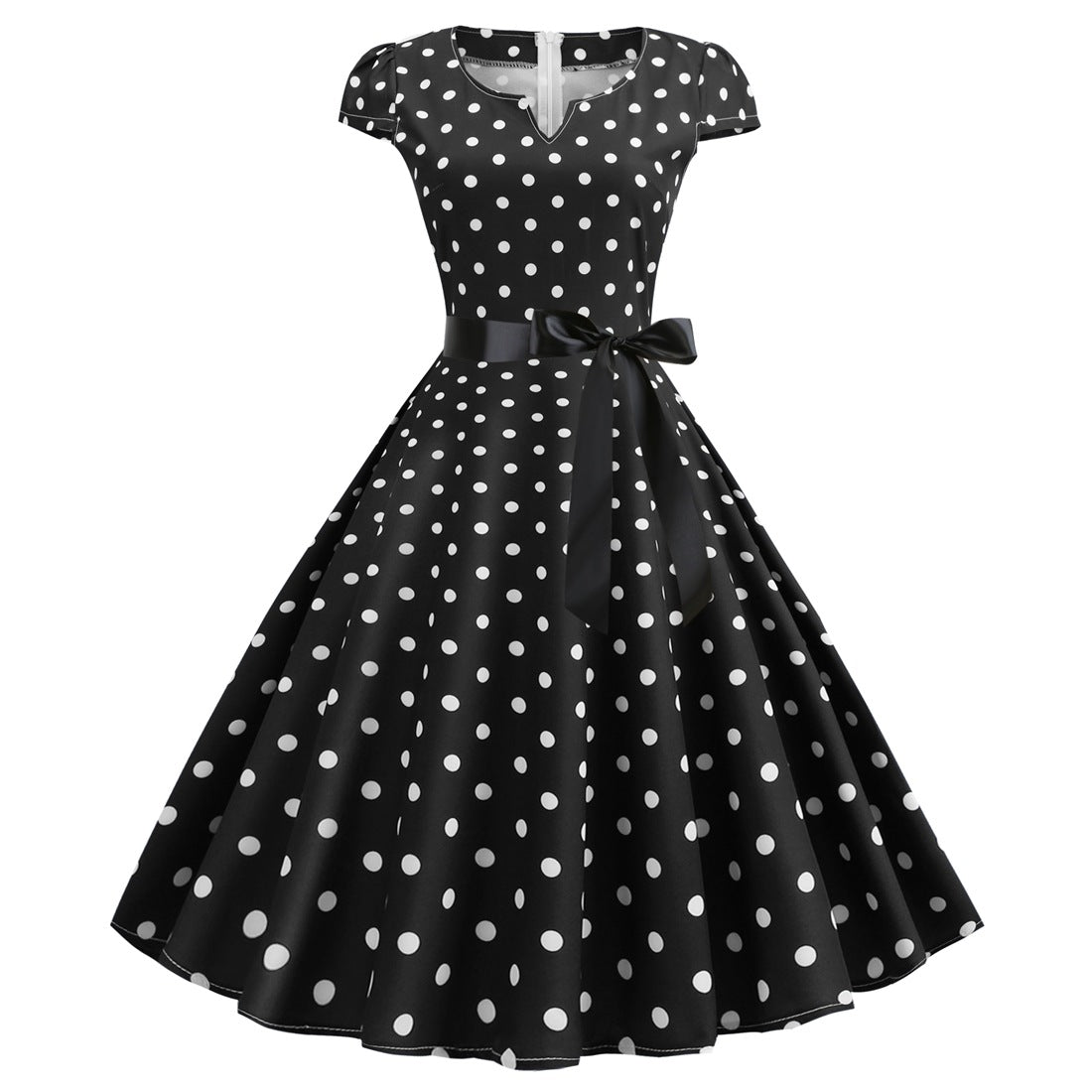 Valenzora | Women's dress for wedding guests with a wide hem