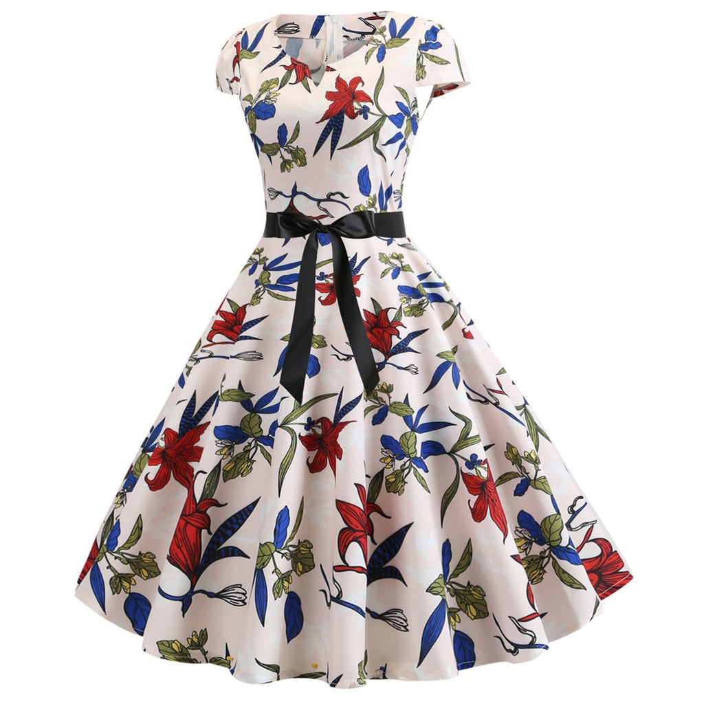 Valenzora | Women's dress for wedding guests with a wide hem