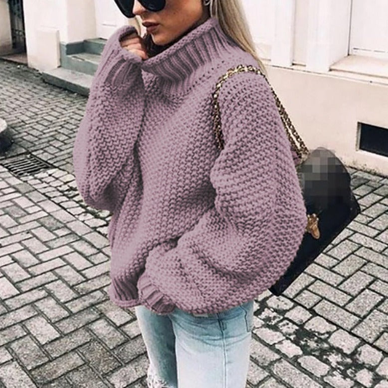 Pullover mit Stehkragen