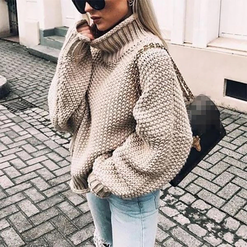 Pullover mit Stehkragen