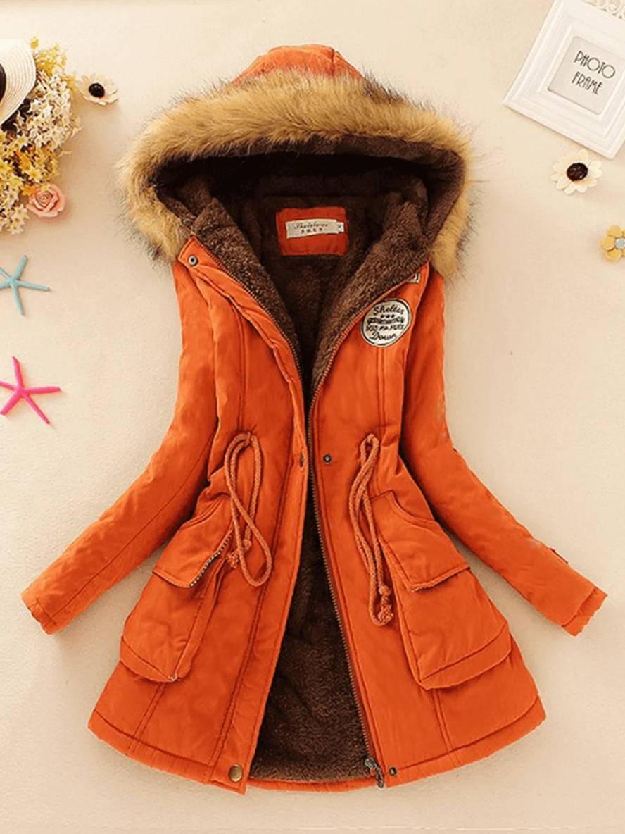 Valenzora | Women's parka in mid-length style with zipper