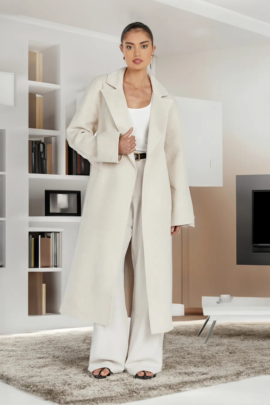 Valenzora Trenchcoat | Stylischer, langer Damen-Trenchcoat im Oversized-Stil