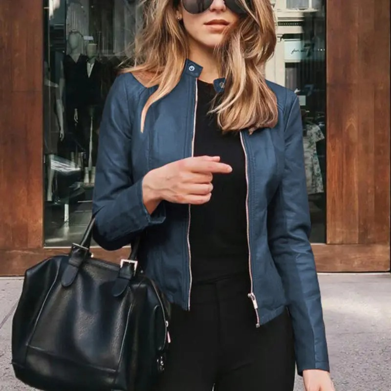 Valenzora - Motorradlederjacke für Damen