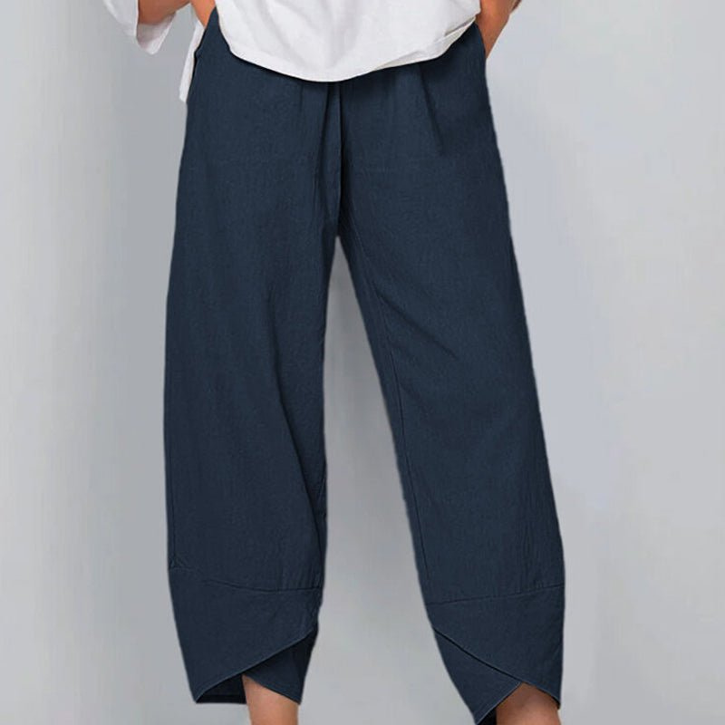 Valenzora | Women's Trousers Lightweight Cotton and Linen Women's Summer Comfort