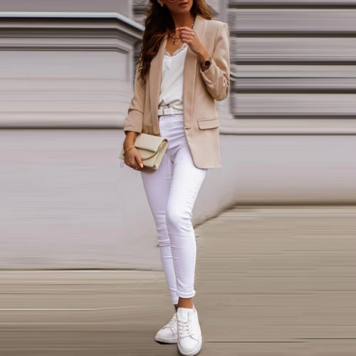 Valenzora | Elegante Damenblazer mit Ein-Knopf-Verschluss, ideal fürs Büro