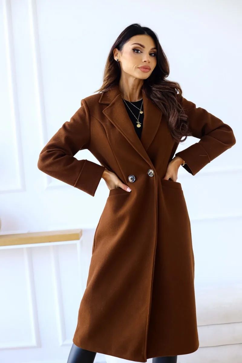Valenzora | Klassischer langer Trenchcoat mit