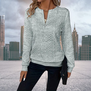 Valenzora | Women's Half Zip Knit Sweater