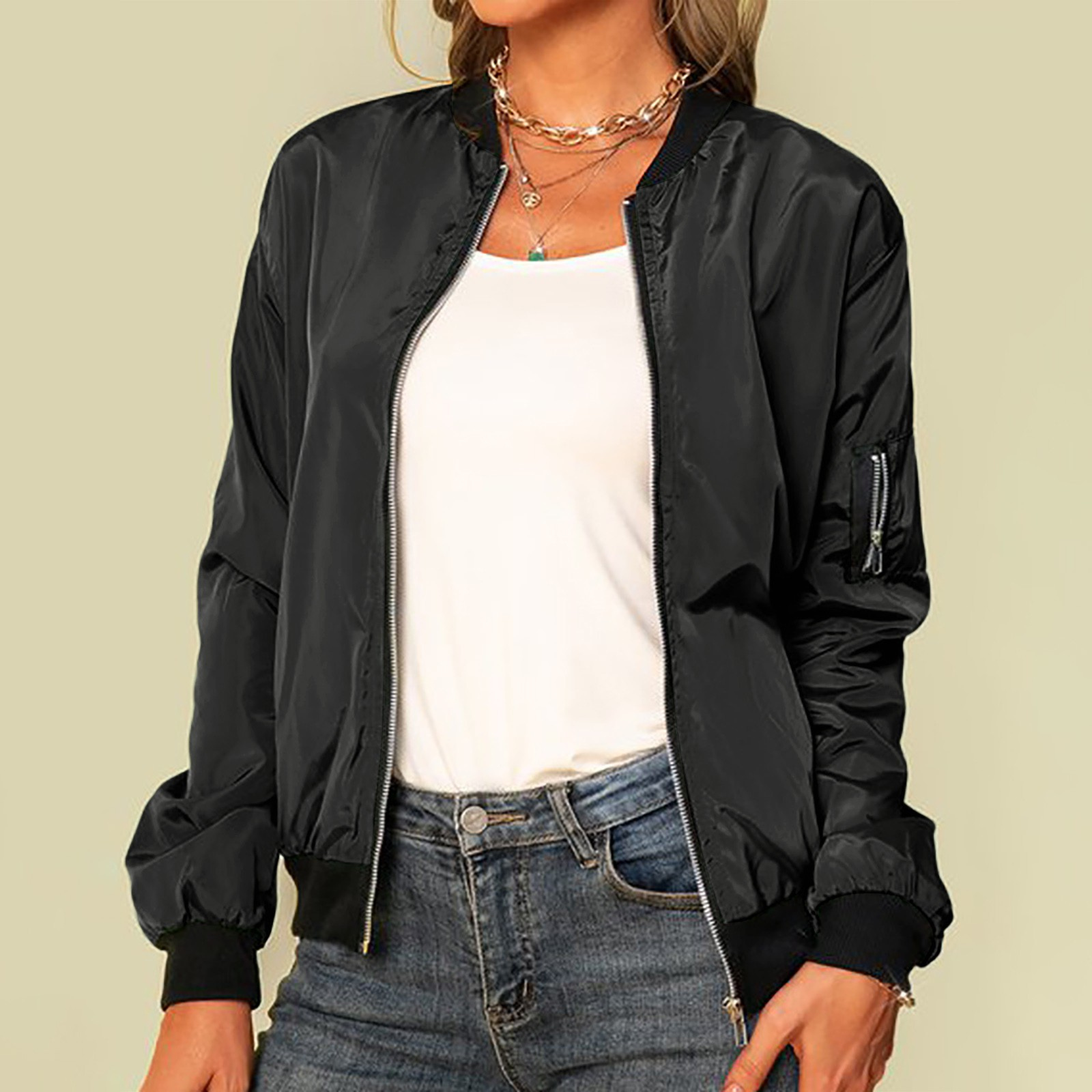 Valenzora | Klassische Freizeit-Bomberjacke für Damen