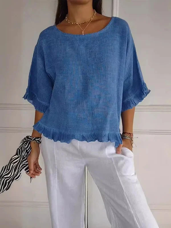 Valenzora | Loose linen shirt for warm days