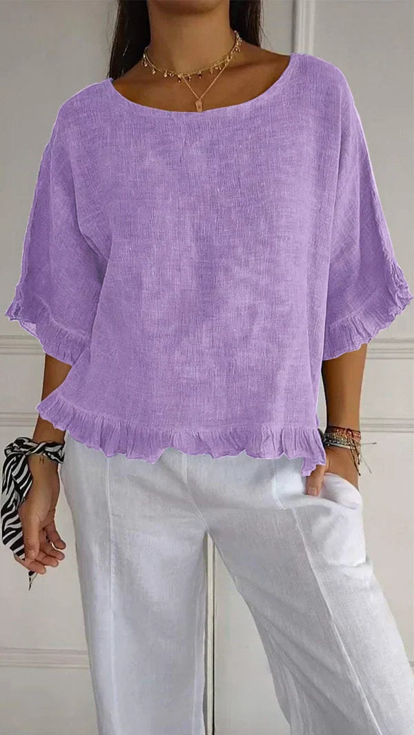 Valenzora | Loose linen shirt for warm days