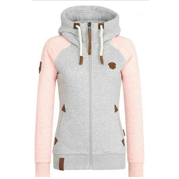 Valenzora | Casual sweatshirt with half zipper