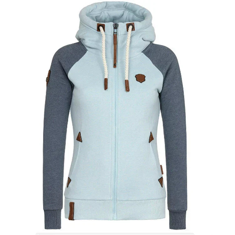 Valenzora | Casual sweatshirt with half zipper