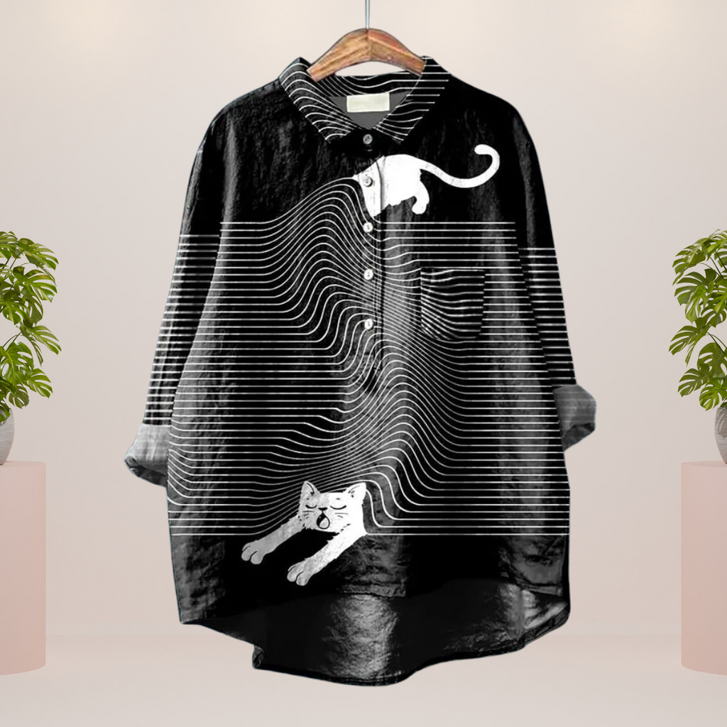 Valenzora | Exklusives Damenshirt mit Kunstdruck