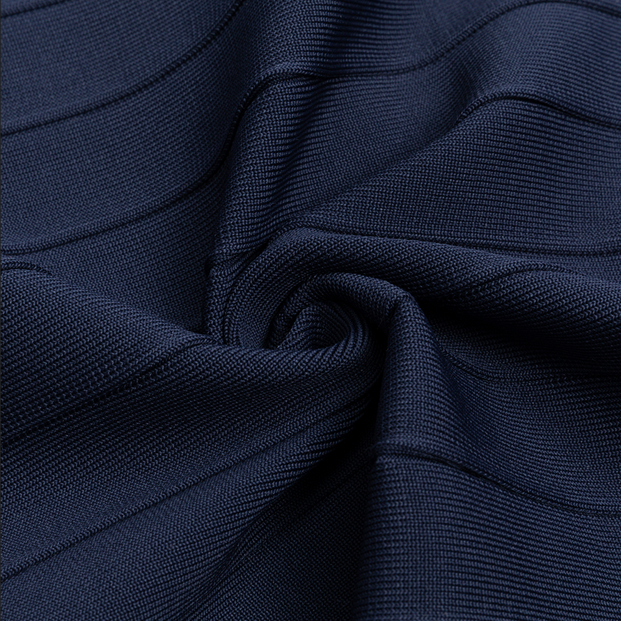 Midikleid mit umklappbarem Bund | Blau