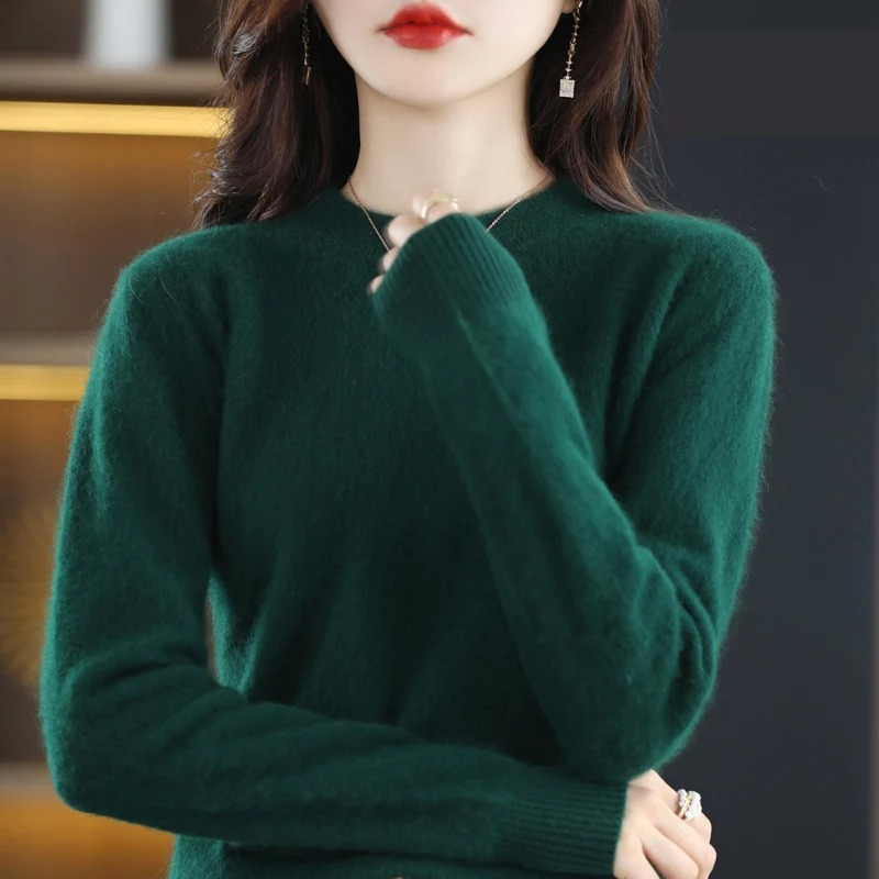 Valenzora | Women's Cashmere Sweater, Luxurious Round Neck, Soft & Fashionable