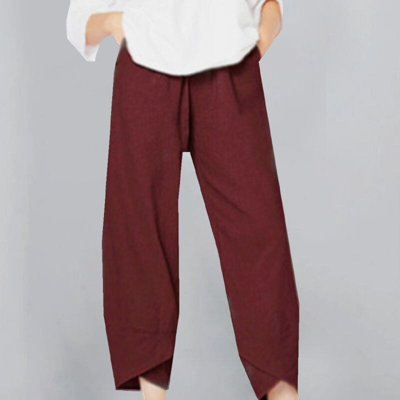 Valenzora | Women's Trousers Lightweight Cotton and Linen Women's Summer Comfort