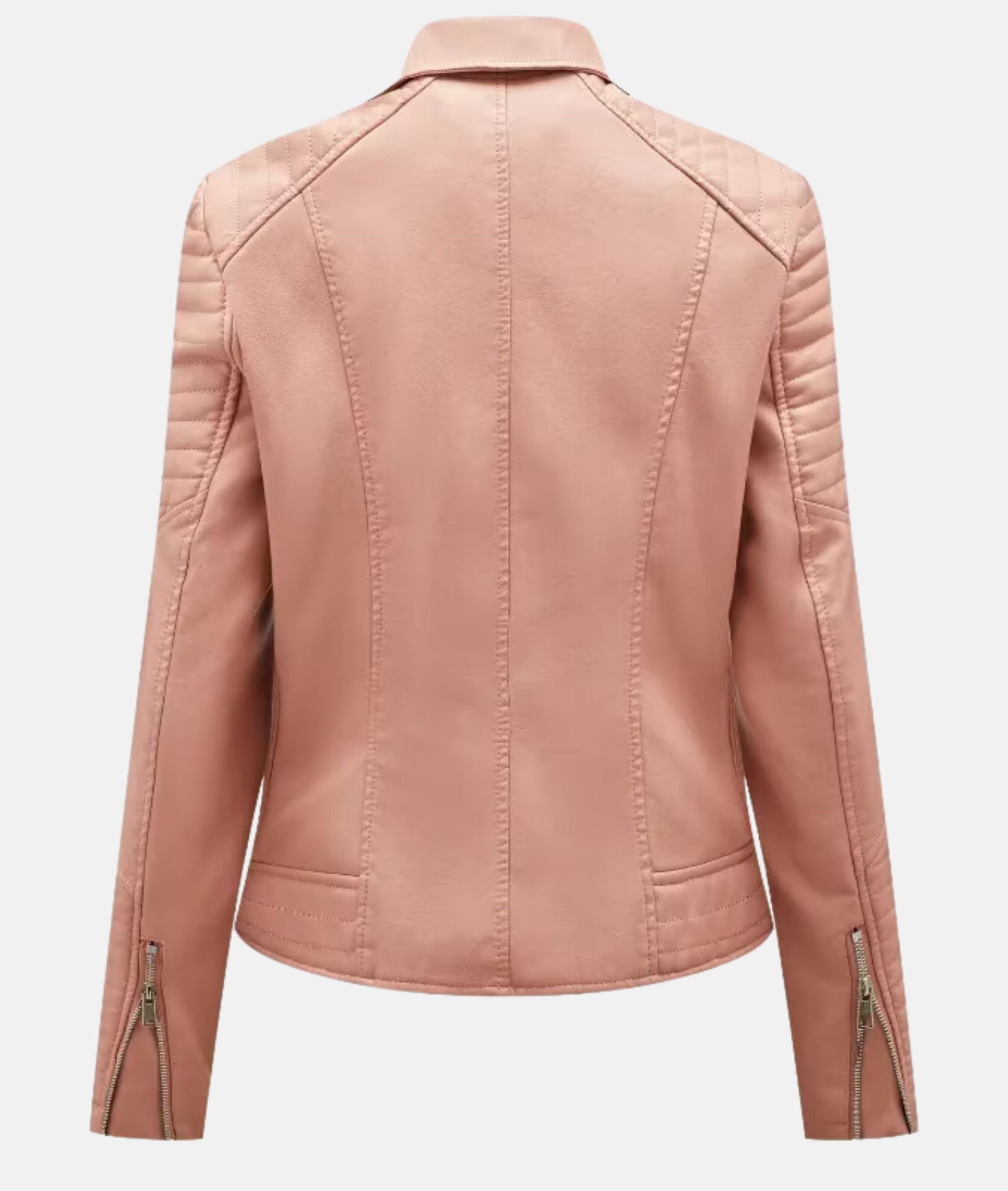 Valenzora | Women's leather jacket without hood - Stylish biker jacket