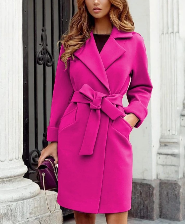 Valenzora | Stylischer Trenchcoat mit Gürtel