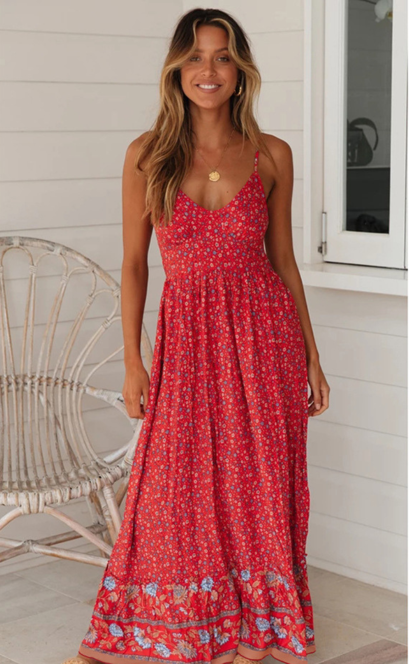 Boho-Trägerkleid