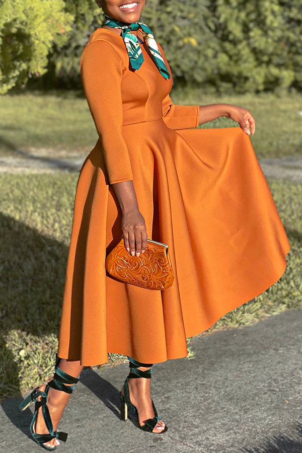 3/4-Arm Swing-Kleid