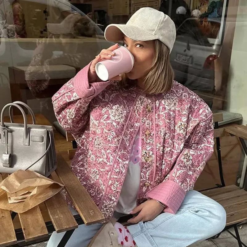 Valenzora | Floral, Padded Jacket