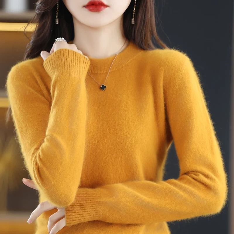 Valenzora | Women's Cashmere Sweater, Luxurious Round Neck, Soft & Fashionable