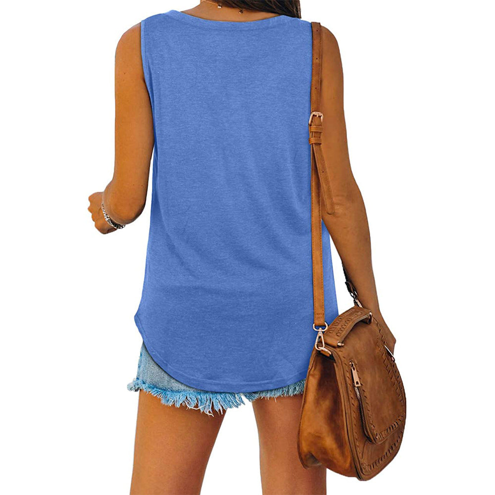 Valenzora | Jersey-Tanktop mit V-Ausschnitt
