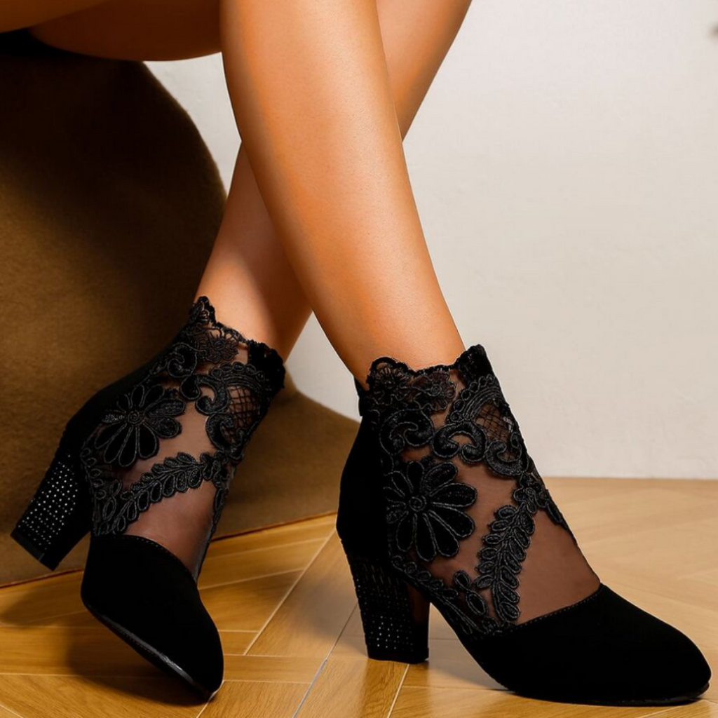 Valenzora | Embroidered High-Heel Boots - Trendy Footwear