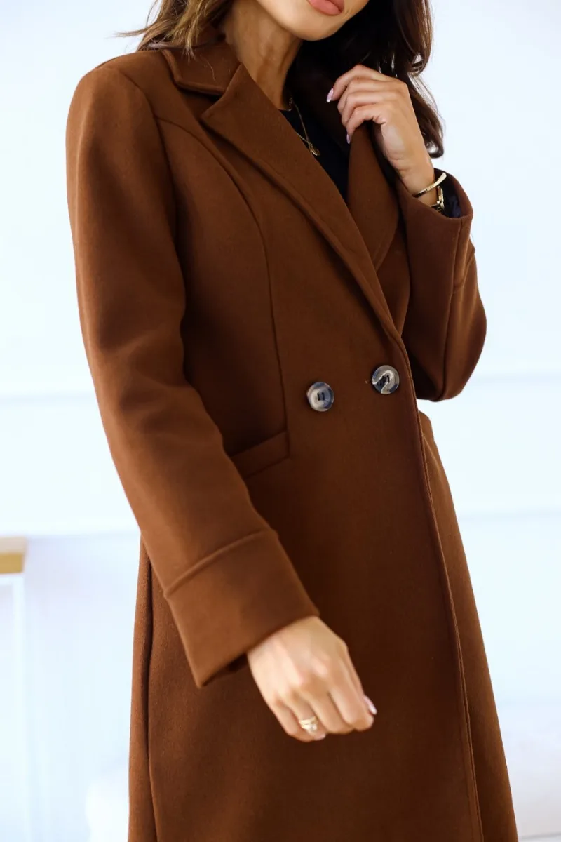 Valenzora | Klassischer langer Trenchcoat mit