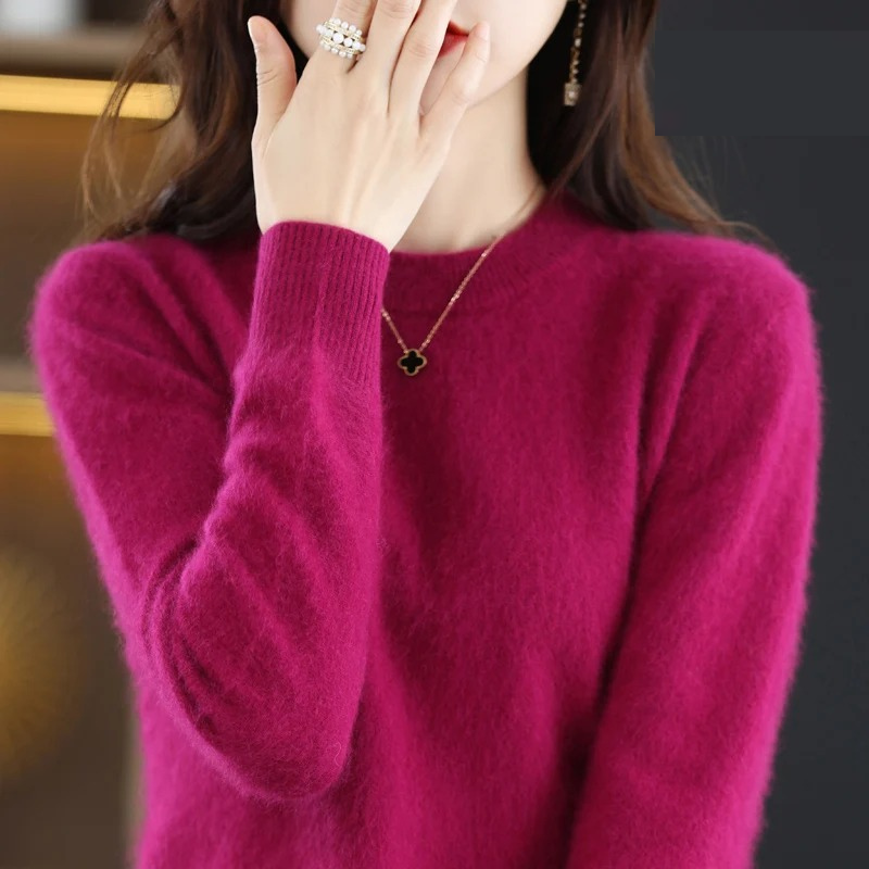 Valenzora | Women's Cashmere Sweater, Luxurious Round Neck, Soft & Fashionable