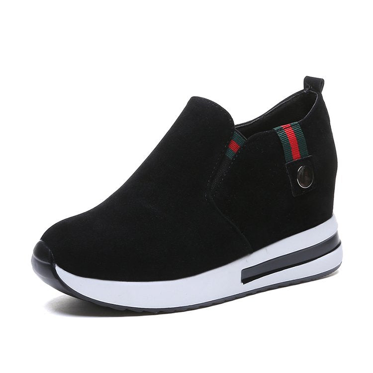Damen-Keil-Sneaker mit modernem Slip-on-Design und bequemer Sohle, Größe S