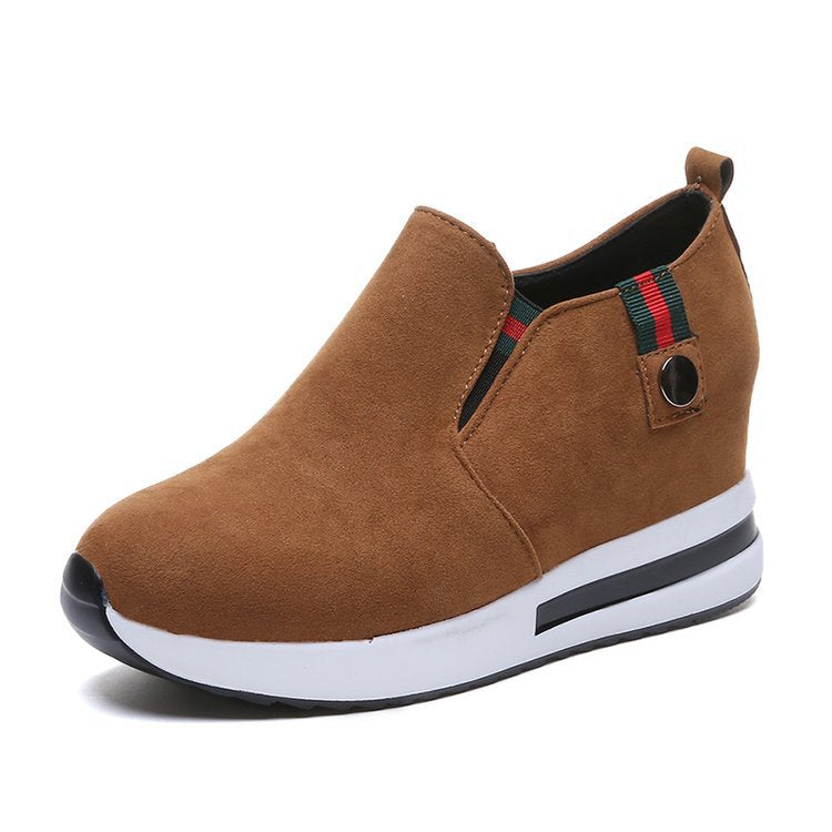 Damen-Keil-Sneaker mit modernem Slip-on-Design und bequemer Sohle, Größe S
