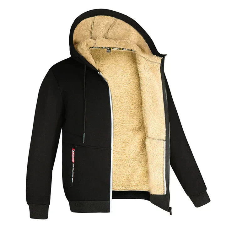 Valenzora | Kapuzenpullover mit Fleece-Futter und Reißverschluss