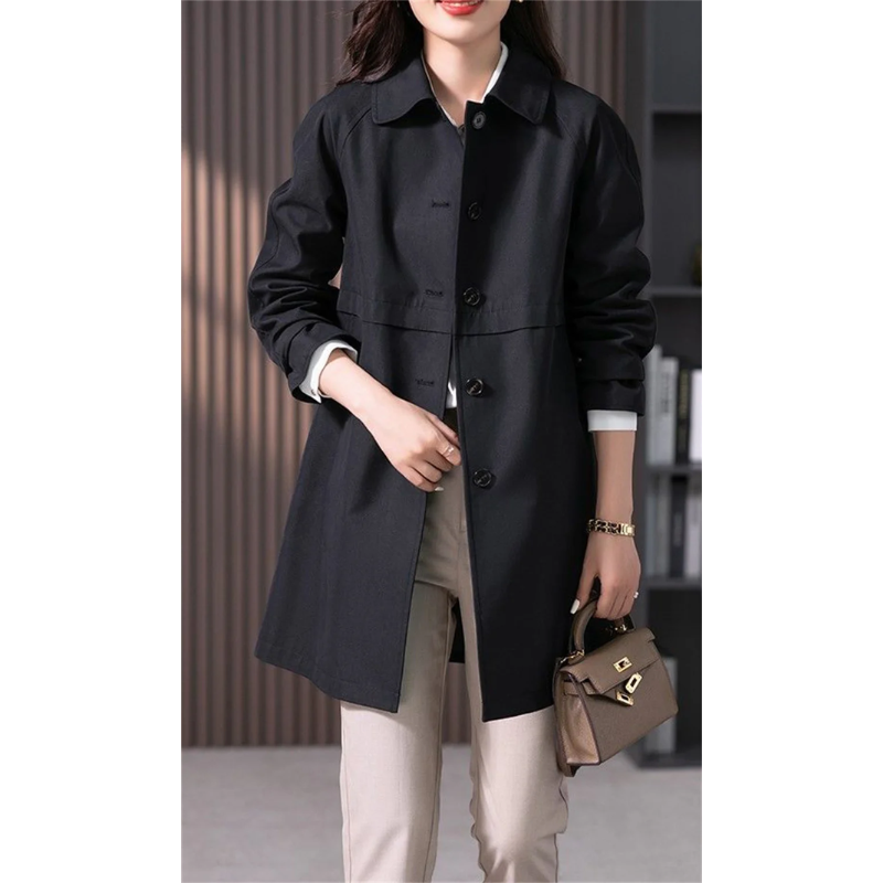 Valenzora | Classic women's trench coat, simply tied, tailored women's coat