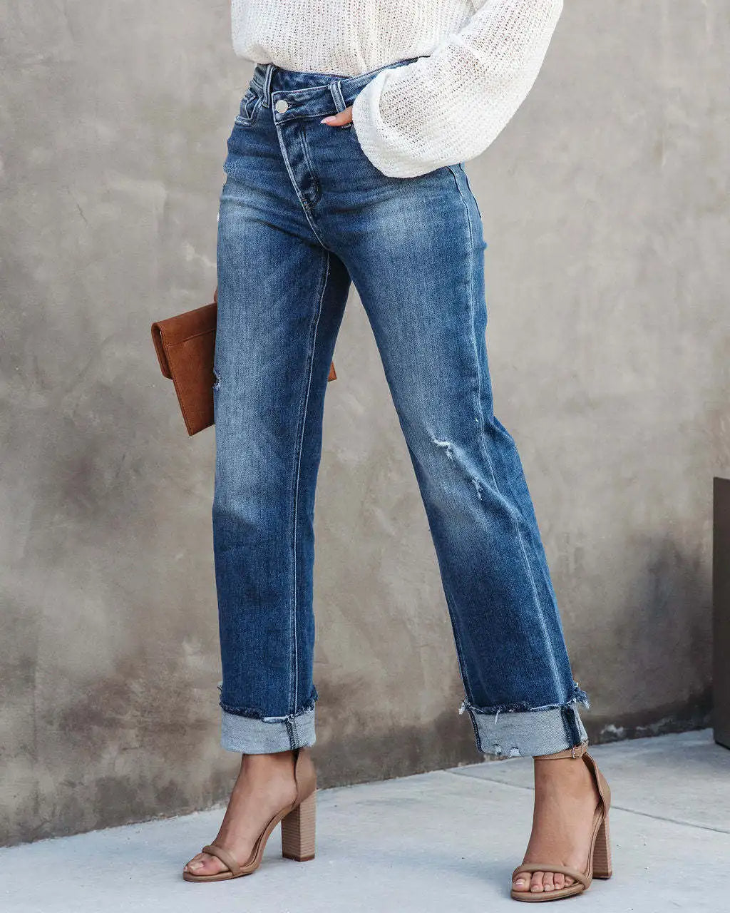 Valenzora | Trendige High-Waist-Jeans