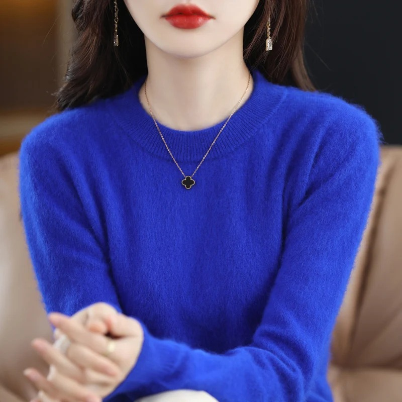 Valenzora | Women's Cashmere Sweater, Luxurious Round Neck, Soft & Fashionable