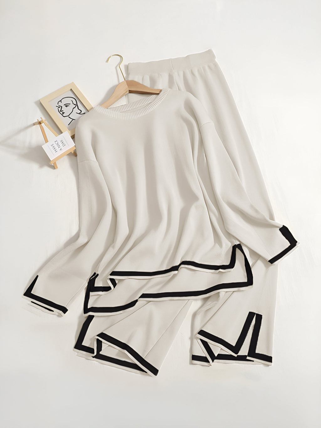 Valenzora Elastic Knit Lounge Set