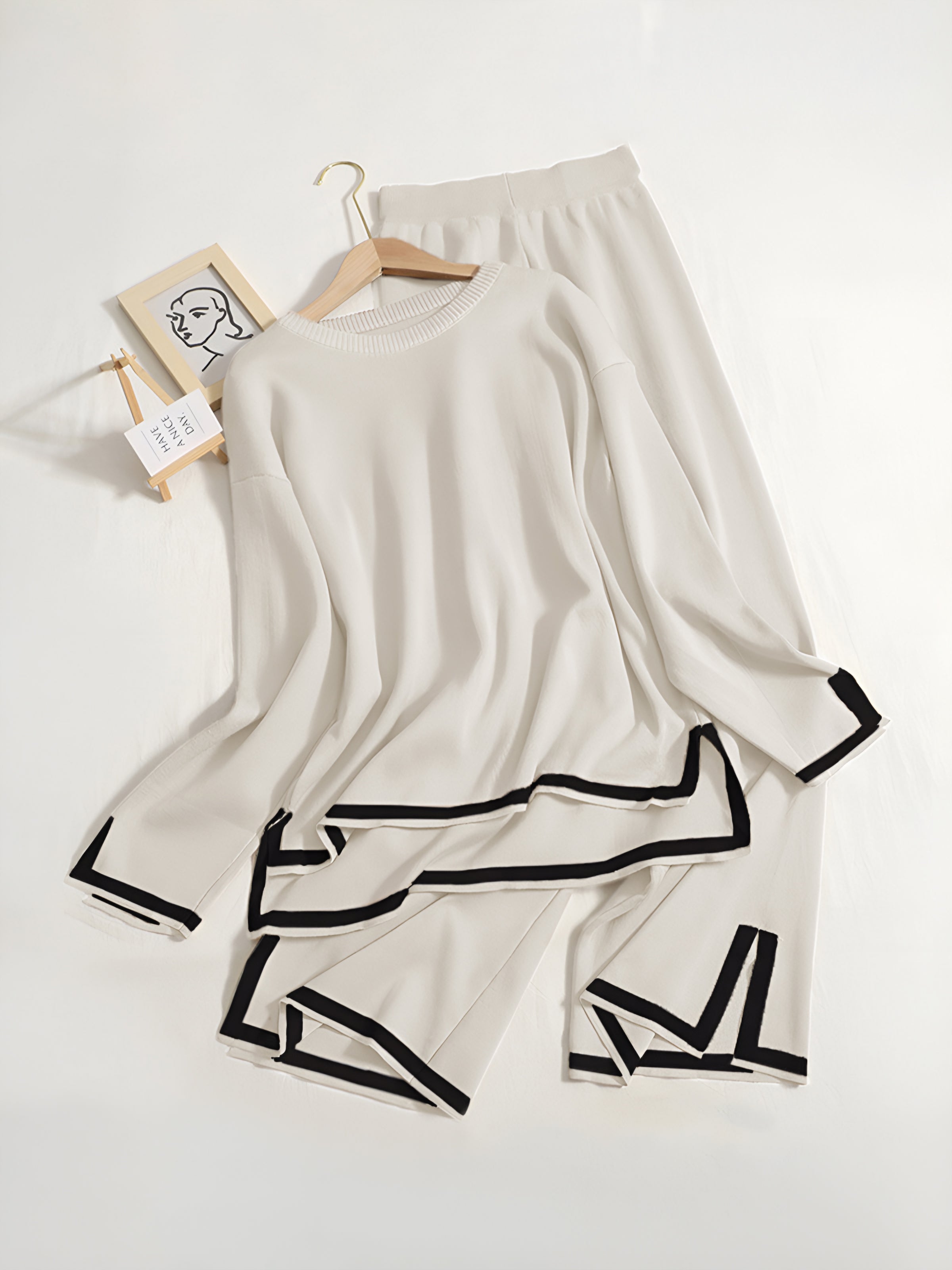 Valenzora Elastic Knit Lounge Set