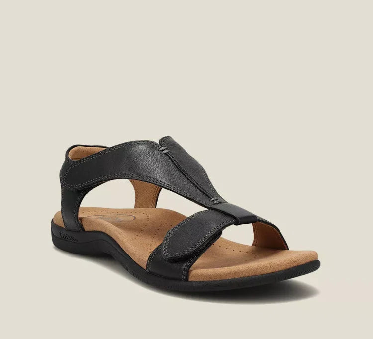 Valenzora | Luxurious orthopedic sandal with T-strap design and arch support