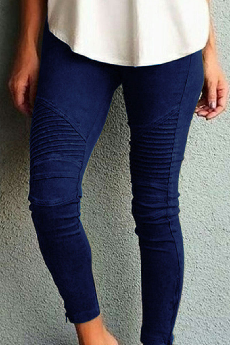 Valenzora | Fashion Training Wear Simple Slim Fit Mid Waist Pencil Pants