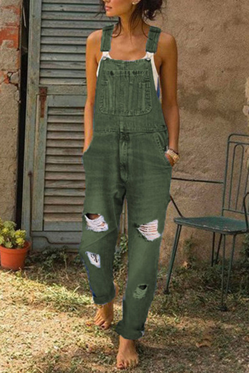 Valenzora | Fashion Casual Solid Gathered Loose Denim