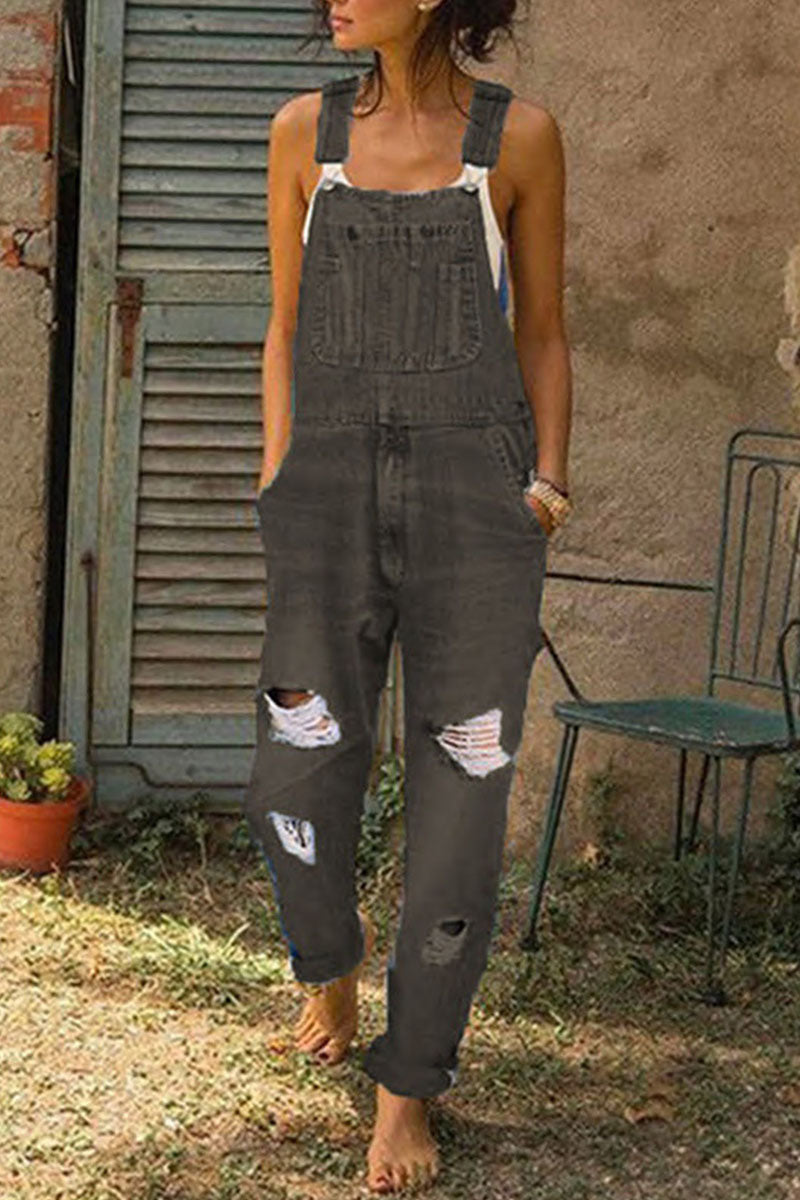 Valenzora | Fashion Casual Solid Gathered Loose Denim