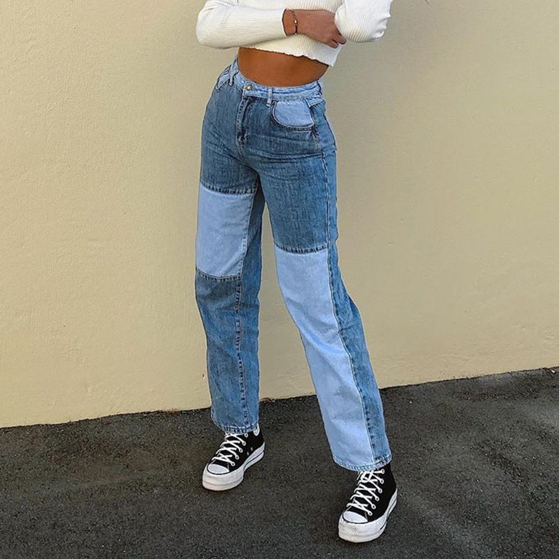 Valenzora Jeans mit hoher Taille und geradem Bein, Damen